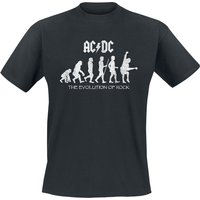 AC/DC T-Shirt Evolution Of Rock S to 5XL for Men black - Image 1