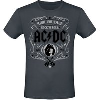 AC/DC T-Shirt High Voltage Rock 'N' Roll S to 3XL for Men charcoal