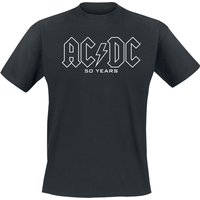 AC/DC T-Shirt 50 Years Logo History S to 5XL for Men black - Image 1