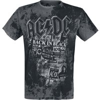 AC/DC T-Shirt Back in Black S to XXL for Men grey-black - Image 1