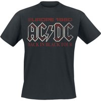 AC/DC T-Shirt Back In Black Europe 1980 S to 4XL for Men black - Image 1