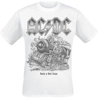 AC/DC T-Shirt RNR Train S to 3XL for Men white - Image 1