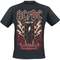 AC/DC T-Shirt PWRUP Guitar M to 4XL for Men black