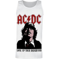 AC/DC Tanktop Lock Up Your Daughters M to 3XL for Men white - Image 1