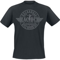 AC/DC T-Shirt Rock & Roll Will Never Die M to 4XL for Men black - Image 1
