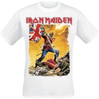Iron Maiden T-Shirt The Trooper Z2 M to 4XL for Men white