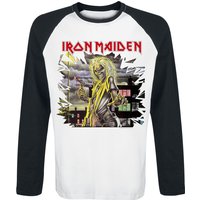 Iron Maiden Long-sleeve Shirt Killers Shatter S to 3XL for Men white-black - Image 1