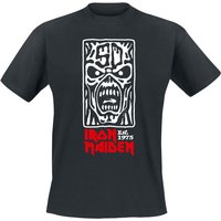 Iron Maiden T-Shirt Stamp Logo 4 S to 4XL for Men black