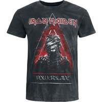 Iron Maiden T-Shirt Powerslave Mummy Head S to 4XL for Men charcoal