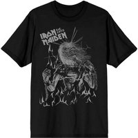 Iron Maiden T-Shirt LAD Flames S to 4XL for Men black