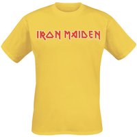 Iron Maiden T-Shirt Logo S to 4XL for Men yellow