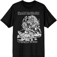Iron Maiden T-Shirt Number Of The Beast S to 4XL for Men black