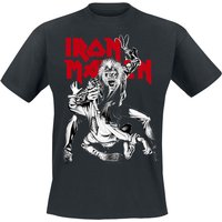 Iron Maiden T-Shirt Claw Crop Red S to 4XL for Men black - Image 1