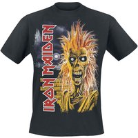 Iron Maiden T-Shirt 1st Album Tracklist S to 5XL for Men black - Image 1
