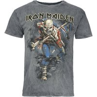 Iron Maiden T-Shirt Trooper S to 4XL for Men grey