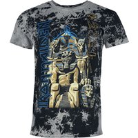 Iron Maiden T-Shirt Powerslave S to 4XL for Men charcoal - Image 1