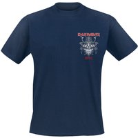 Iron Maiden T-Shirt Samurai Eddie Pocket S to XXL for Men navy - Image 1