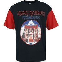 Iron Maiden T-Shirt Powerslave S to L for Men black-red - Image 1