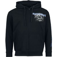 Iron Maiden Hooded zip Square Chain S to L for Men black - Image 1