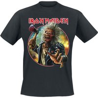Iron Maiden T-Shirt Axe Eddie Circle M to 4XL for Men black - Image 1