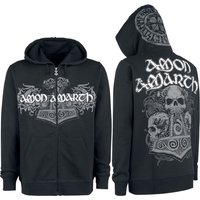 Amon Amarth Hooded zip Thorhammer S to 4XL for Men black - Image 1