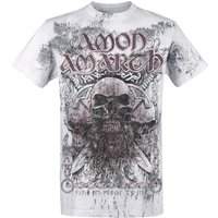 Amon Amarth T-Shirt Beardskulls M to 4XL for Men light grey - Image 1