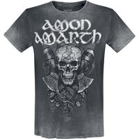Amon Amarth T-Shirt Carved Skull S to 4XL for Men dark grey - Image 1