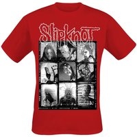 Slipknot T-Shirt Grid Photo S to XL for Men red