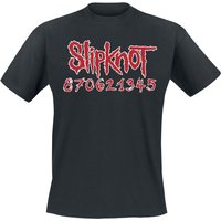 Slipknot T-Shirt Numbers S to XL for Men black