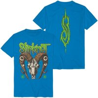 Slipknot T-Shirt Eyed Goat S to 3XL for Men blue