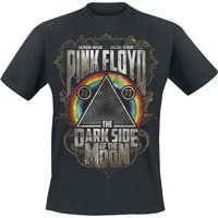 Pink Floyd T-Shirt Dark Side Gold Leaves S to XXL for Men black