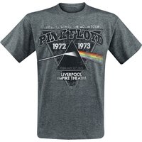 Pink Floyd T-Shirt The Dark Side Of The Moon Liverpool 1972 S to XXL for Men mottled grey - Image 1
