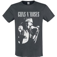 Guns N' Roses T-Shirt Amplified Collection Axl Live Profile M to 3XL for Men charcoal - Image 1