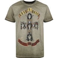 Guns N' Roses T-Shirt Appetite Cross S to 4XL for Men green - Image 1