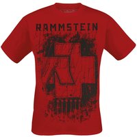 Rammstein T-Shirt 6 Herzen S to XXL for Men red