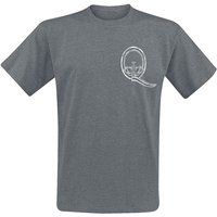 Queen T-Shirt Crest S to 4XL for Men mottled grey - Image 1
