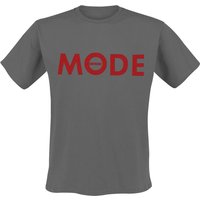 Depeche Mode T-Shirt Red Logo S to 4XL for Men charcoal