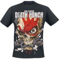 Five Finger Death Punch T-Shirt Knucklehead Kopia Exploded M to L for Men black - Image 1