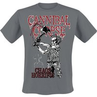 Cannibal Corpse T-Shirt Chaos Horrific Bootleg S to XXL for Men charcoal