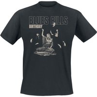 Blues Pills T-Shirt Birthday Outline S to XXL for Men black - Image 1