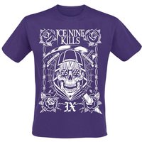 Ice Nine Kills T-Shirt Tattoo Tee M to XXL for Men lilac - Image 1