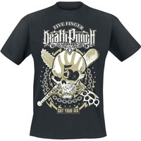 Five Finger Death Punch T-Shirt Got Your Six Bootleg S to XXL for Men black - Image 1
