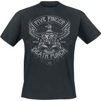 Five Finger Death Punch T-Shirt Howe Eagle Crest L to XXL for Men black - Image 1