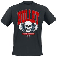 Bullet For My Valentine T-Shirt Electric Varsity Skull S to L for Men black - Image 1