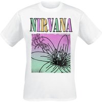Nirvana T-Shirt Flower Square S to 3XL for Men white - Image 1