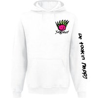 Yungblud Hooded sweater Be Happy S to XXL for Men white - Image 1