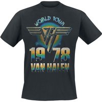 Van Halen T-Shirt World Tour '78 S to XXL for Men black - Image 1
