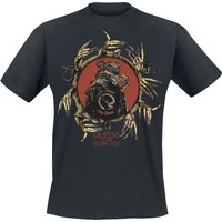 Queens Of The Stone Age T-Shirt In Times New Roman Circle Hands M to 3XL for Men black - Image 1