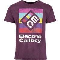 Electric Callboy T-Shirt Square Logo S to 4XL for Men lilac - Image 1
