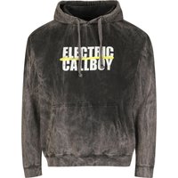 Electric Callboy Hooded sweater Spray Smile M to XXL for Men grey - Image 1